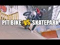 DEFI : faire des Tricks avec une PIT BIKE dans un SKATEPARK ! (feat. Romain Jeandrot)