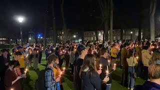 ECU students have vigil to show solidarity with Ukraine