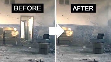 how to create clean plate (remove door, remove unwanted part)