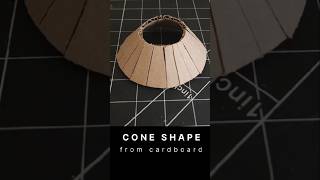 Cone from cardboard: DIY hack #cardboardcrafts #howtomake #coneshape #conebuild