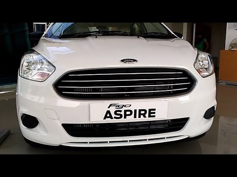 Ford Figo Aspire White Red Color Interiors Exteriors Keys Review At Showroom India