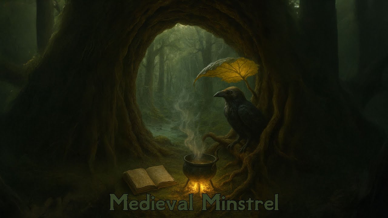 Rain in the Druid’s Hollow | Cozy Forest Ambience & Flute Music