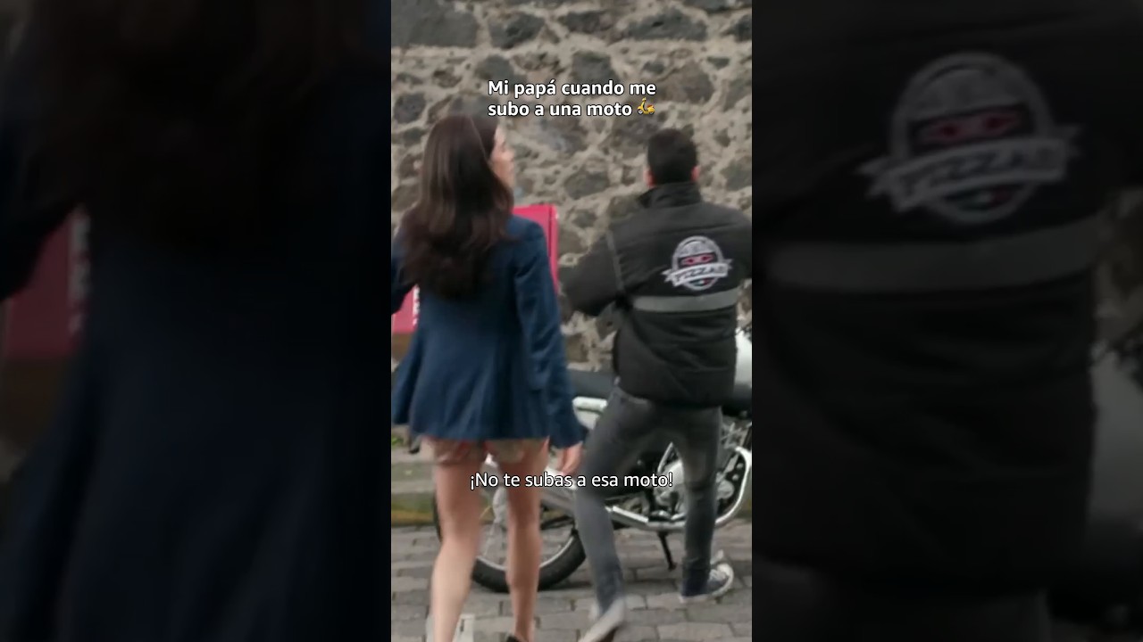 ¡Bye, bye, papá! Me voy con el de la moto  #QueCulpaTieneElNiño