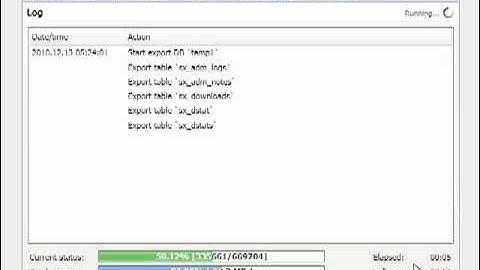 Sypex Dumper 2 vs MySQLDumper