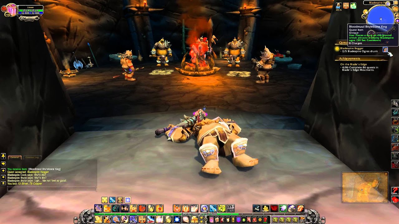 Bladespire Kegger Quest Playthrough Blade's Edge Mountains YouTube