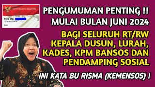 PENGUMUMAN PENTING❗️INFO PKH BPNT HARI INI BAGI SEMUA RT/RW, KPM, PENDAMPING, INI KATA KEMENSOS !!