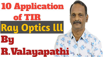 10 APPLICATIONS OF TIR USING RIGHT ANGLED ISOSCELES PRISM