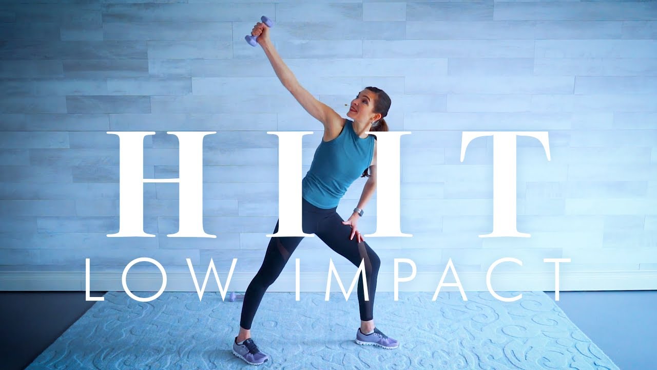 Senior & Beginner Workout - Low Impact HIIT with Dumbbell intervals and Abs