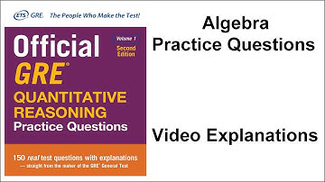 Question 01 Algebra Official GRE Quantitative Reasoning Practice Questions