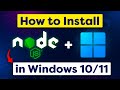 Quick & Easy Guide: Install Node.js on Windows in Just 1 Minute ⏱️