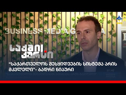 “საქართველოს შესყიდვების სისტემა არის მკვლელი”- ბადრი ნიაური