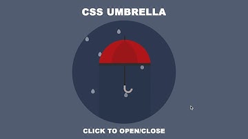 CSS Umbrella (Click to Open/Close)