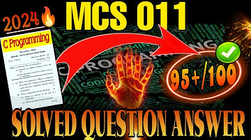 Mcs 011 Most Important Question🔥 | C programming Important Questions