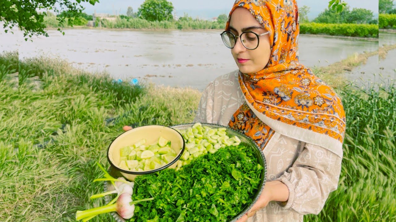 Authentic Iranian Yogurt Ash Recipe | Cooking Traditional Ash on a Beautiful Sunny Day