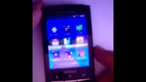 Sony Ericsson X10 Mini Pro with Andread 2.2.9