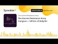 The Ancient Resistance Army Hangout—-Whöre of Babylôn (part 6 of 9)