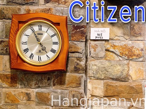Video Đồng hồ treo tường Citizen Nhật Bản MS935- 0915342333 - youtube