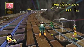 Mario Kart Wii  Warios Gold Mine 150cc funky Kong W Flame Runner