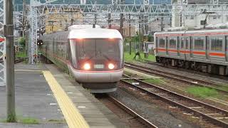 383系特急しなの 中津川駅到着 JR Central Limited Express "Shinano"
