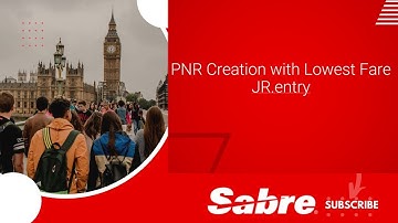 Low Fare Search JR - PNR Creation