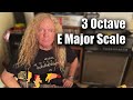 Learn To Play 3 Octave E Major Scale Guitar Lessons