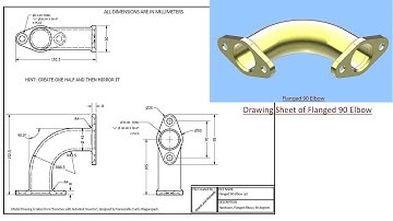 Flanged 90 Elbow || Siemens NX Tutorial