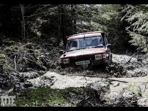 Land Rovers driving extreme terrain on private land in a Logging Forest ...