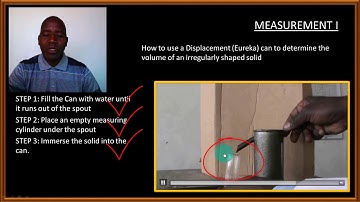 how to use a Eureka can to determine the volume of an irregular solid