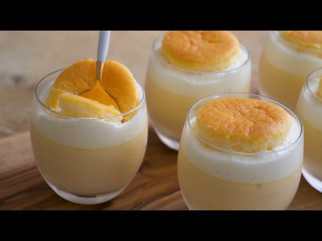 チーズスフレとなめらかプリンの作り方✴︎How to make Souffle Cheese Pudding✴︎ベルギーより