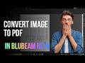 How to convert image to pdf in bluebeam software step by step
