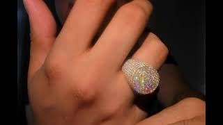 Shop Ice Big Moissanite Ring Unboxing and Review