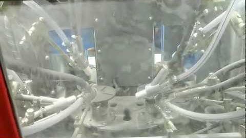 Rotating table sandblasting machine