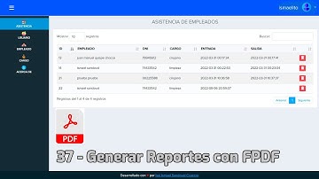 37.- Generar Reportes con FPDF - Sistema de Asistencias con PHP y MYSQL