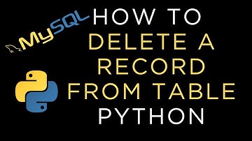 MySQL query delete record with python programming language for beginners