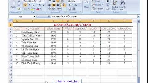 Học Excel cơ bản | Bài 3: Đổi Tên, Sao Chép và Di Chuyển Bảng Tính