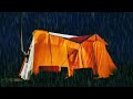 Hot tent camping in rain  hail can this new tent survive