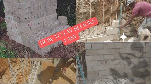 How to lay Block easy for Beginners|DIY| Ep.1 #construction #jamaica