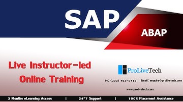 SAP ABAP Demo Session - SAP ABAP Online Training Videos