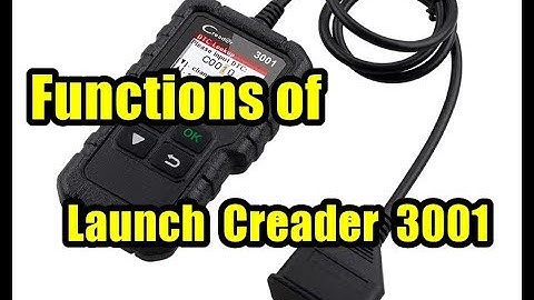 Car scanner Launch Creader 3001. Review