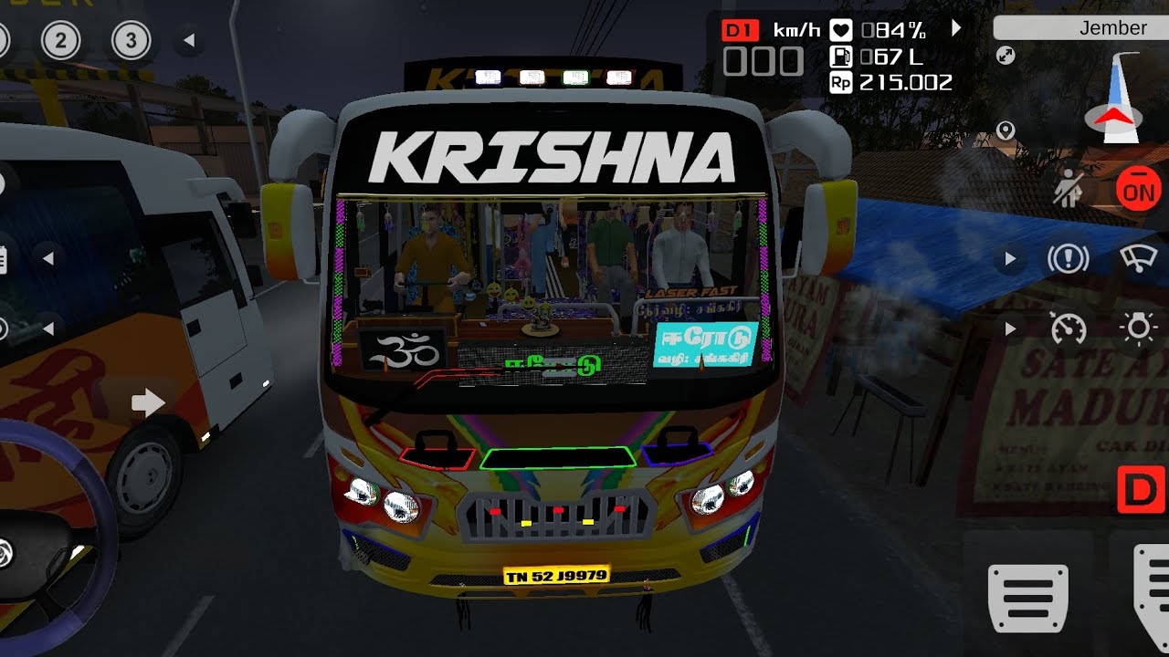 💥Tamilnadu krishna mod bus loading passengers bus simulator gameplay 🎮😍