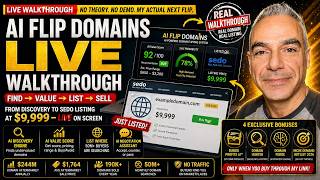 I Found a Domain For $11 and Listed It on Sedo For $9,999 — Here's Exactly How (AI Flip Domains)