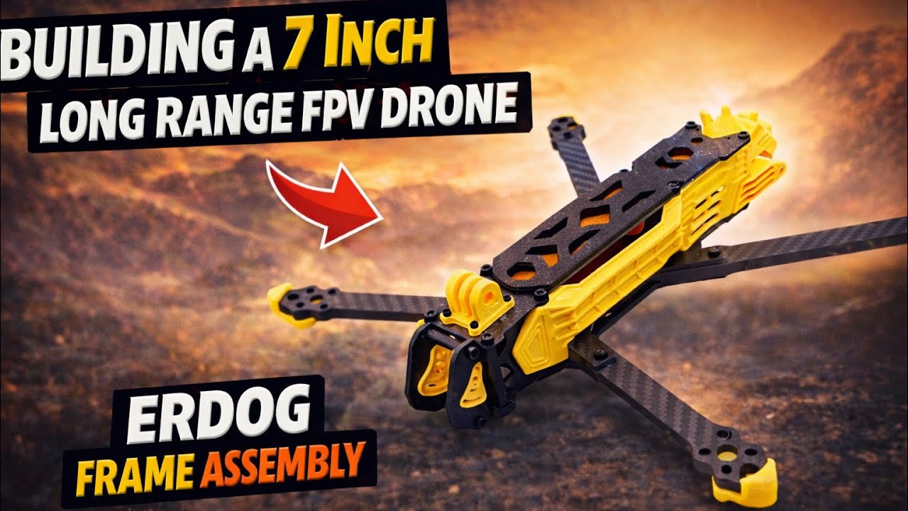 Building a 7” Long Range FPV Drone – Erdog Frame Assembly - YouTube