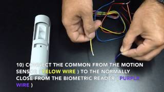 Biometric Fingerprint Door Access Kit Wiring Instructions
