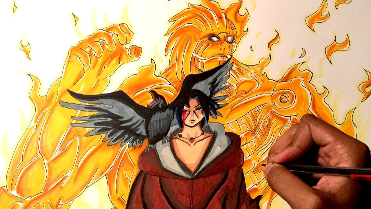 drawing itachi uchiha susanoo youtube