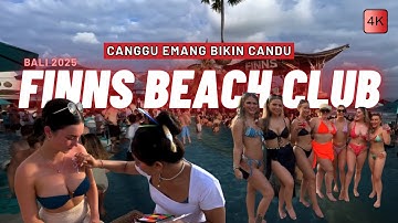 "Eksklusif" Finns Beach Club Bali | Sunset & Party Vibes 2025 [4K UHD]