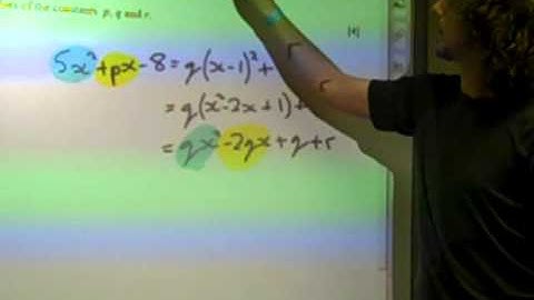C1 Completing the square OCR January 2012 q3