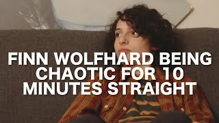 Finn Wolfhard being chaotic for 10 minutes straight