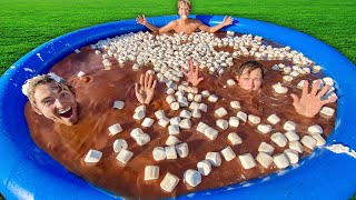 Worlds Largest Hot Chocolate Pool! *1000 GALLONS*