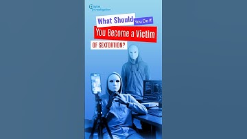 What Should You Do If You Become a Victim Of Sextortion #onlinethreats #sextortion #cybersecurity