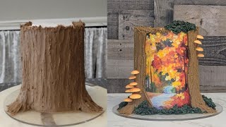 New Cake Trend! | HIDDEN IMAGE CAKES!! | Fall Cake Ideas | Cake Decorating Tutorial